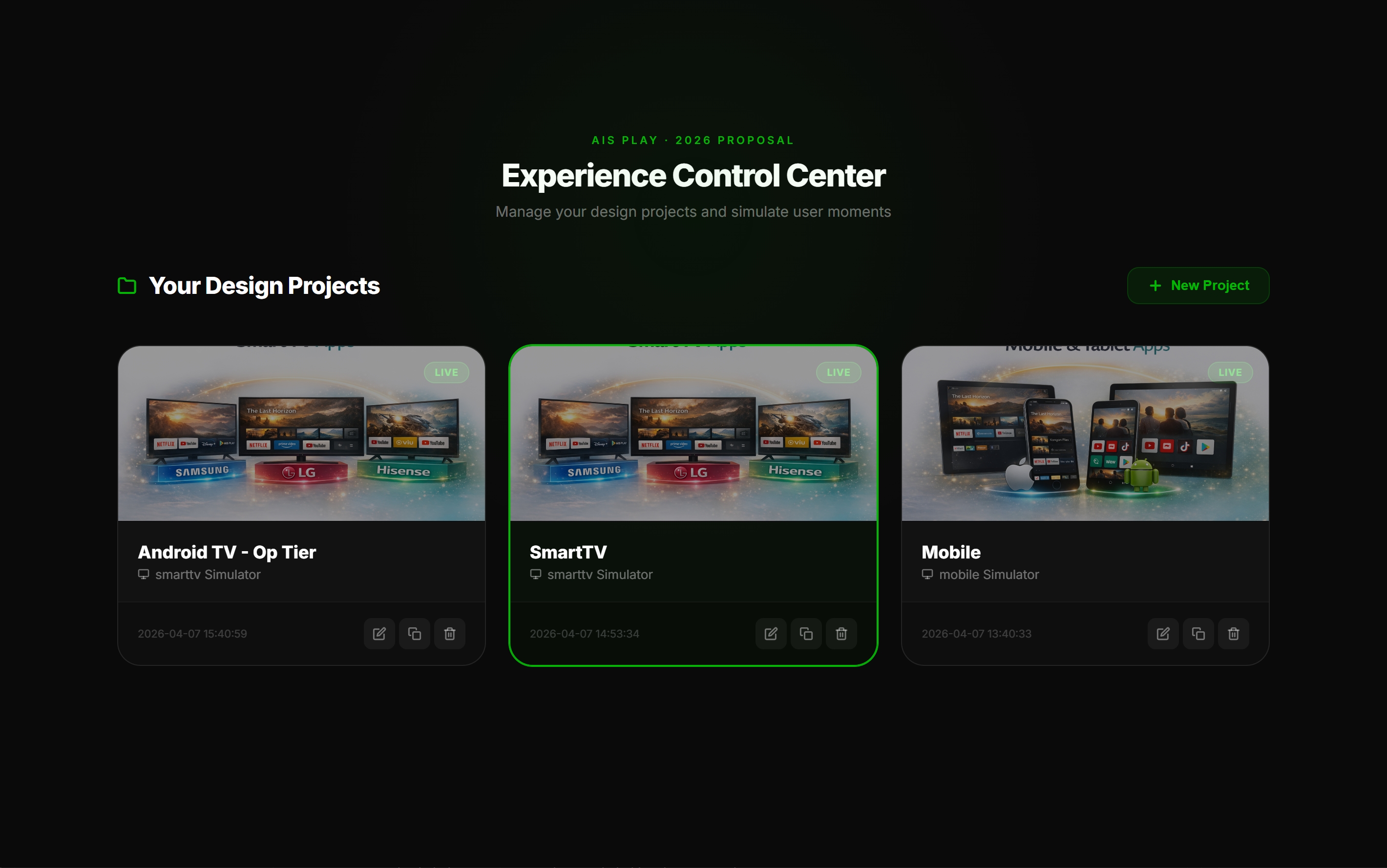 TV Studio project manager and platform selection
